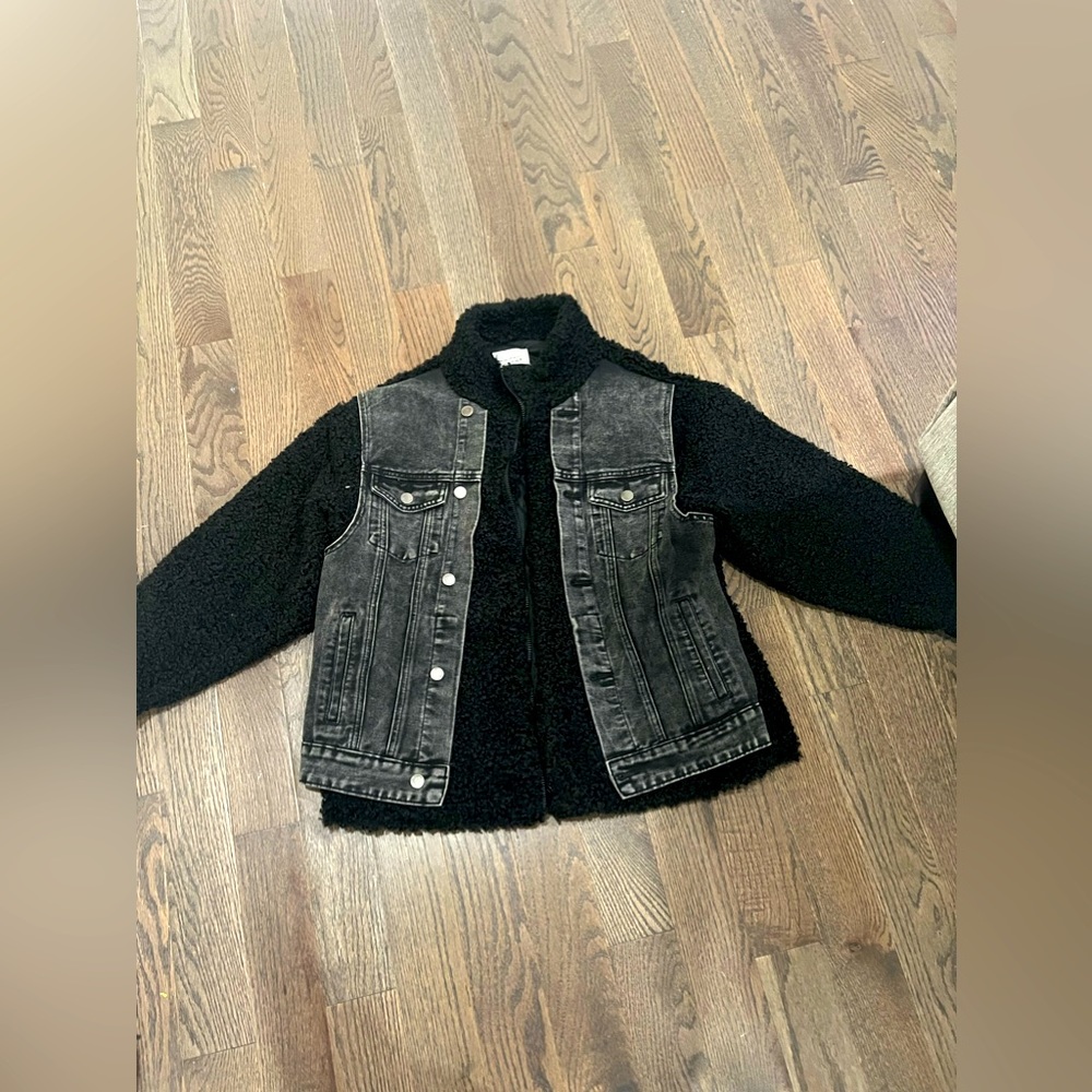 Denim and fleece jacket. Perfect for fall!